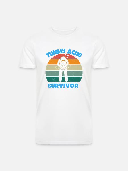 Tummy Ache Survivor - Men’s Tri-Blend Organic T-Shirt - 