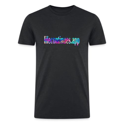 Lifecontinues.app1 - Men’s Tri-Blend Organic T-Shirt