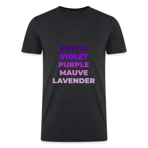 Shades of Purple - Men’s Tri-Blend Organic T-Shirt