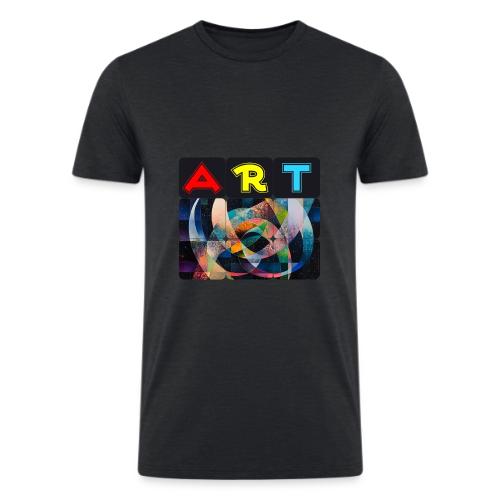 Art of Stripes and Shades - Men’s Tri-Blend Organic T-Shirt