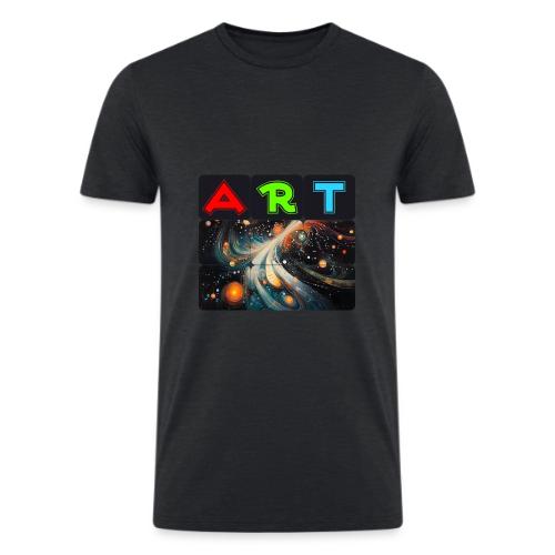 Swirls of Colorful Art - Men’s Tri-Blend Organic T-Shirt