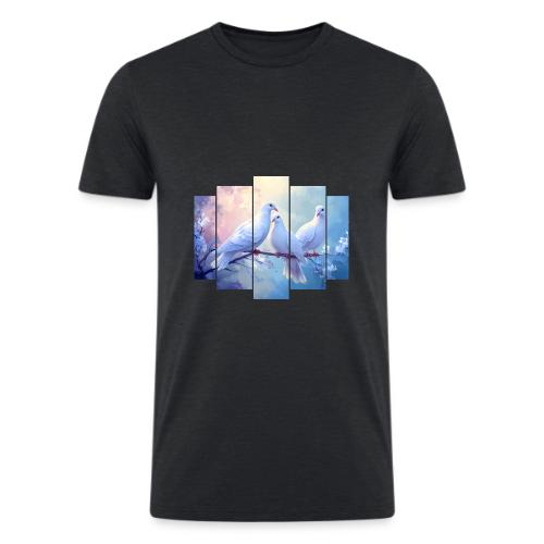 Symbols of Peace and Serenity - Men’s Tri-Blend Organic T-Shirt