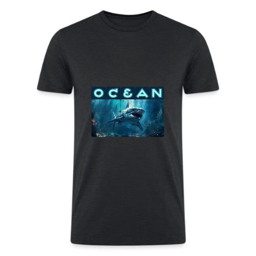 Ocean: Predator's Domain - Men’s Tri-Blend Organic T-Shirt