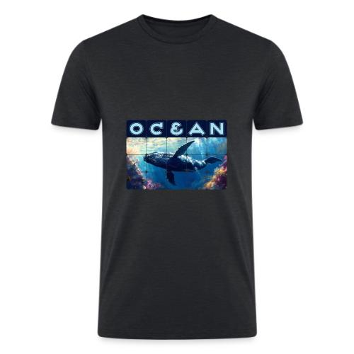 Ocean: Majestic Deep - Men’s Tri-Blend Organic T-Shirt