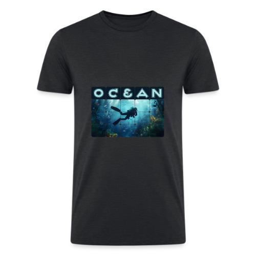 Ocean: Beneath the Blue - Men’s Tri-Blend Organic T-Shirt
