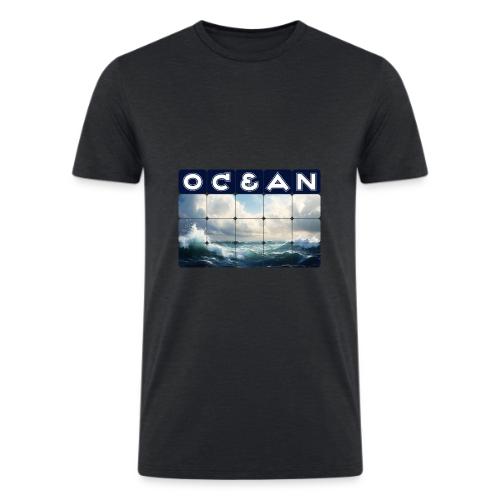 Ocean: Waves of Fury - Men’s Tri-Blend Organic T-Shirt