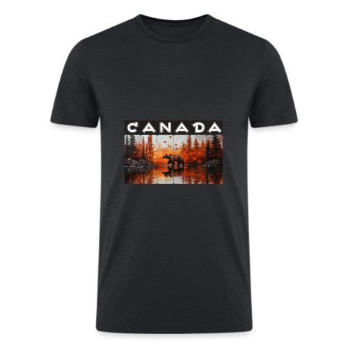Canada Wilderness Art - Men’s Tri-Blend Organic T-Shirt