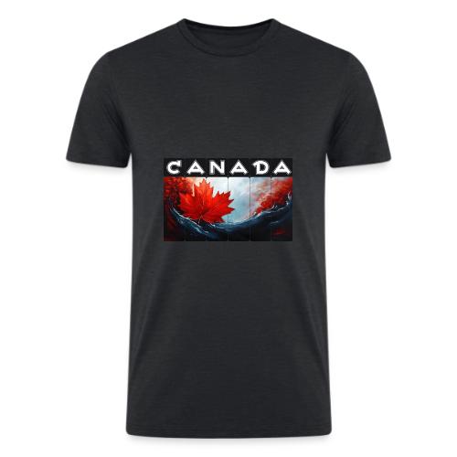 Canada Icon in Color - Men’s Tri-Blend Organic T-Shirt