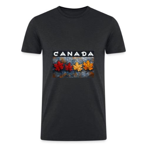 Colorful Canada Style - Men’s Tri-Blend Organic T-Shirt
