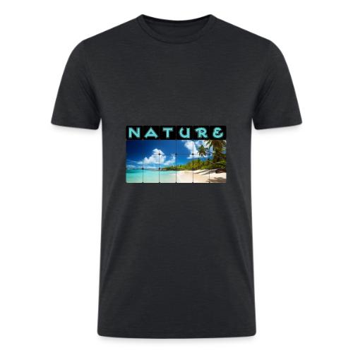 Nature: Island Bliss - Men’s Tri-Blend Organic T-Shirt