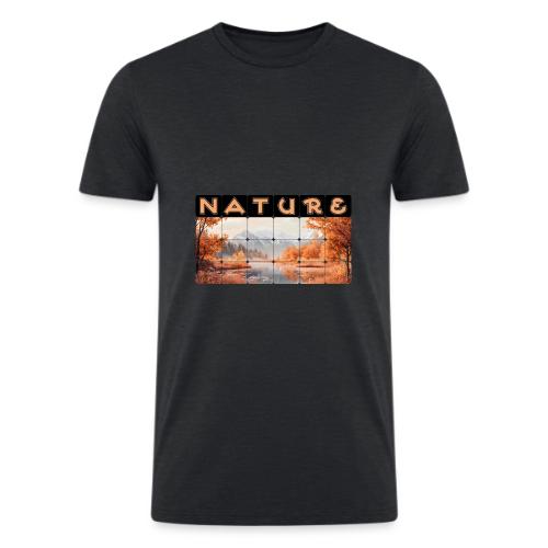 Nature: Autumn Glow - Men’s Tri-Blend Organic T-Shirt