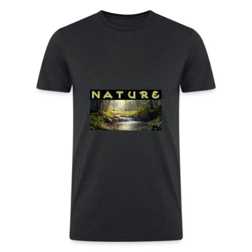 Nature: Verdant Bloom - Men’s Tri-Blend Organic T-Shirt