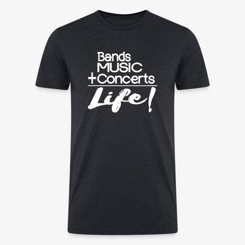 Music is Life - Men’s Tri-Blend Organic T-Shirt