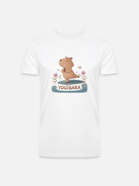 Capybara Yogi - Men’s Tri-Blend Organic T-Shirt -