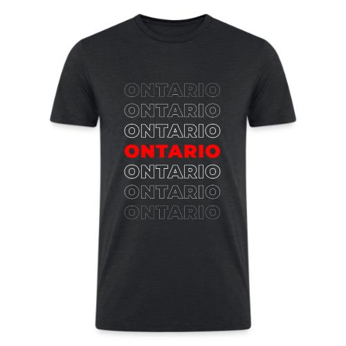 Ontario Outline - Men’s Tri-Blend Organic T-Shirt