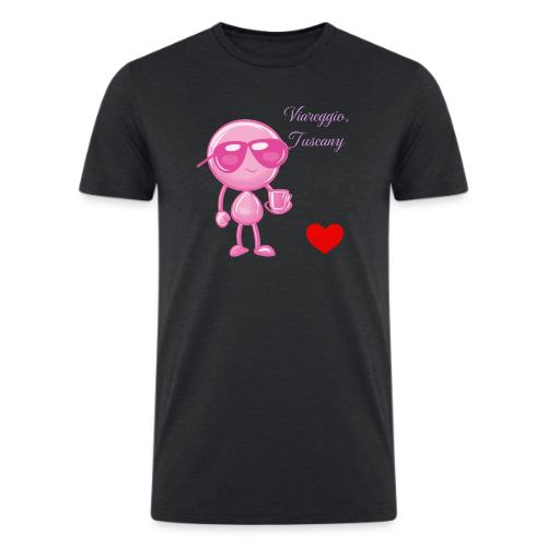 Smoon City_Viareggio Tuscany Pink - Men’s Tri-Blend Organic T-Shirt
