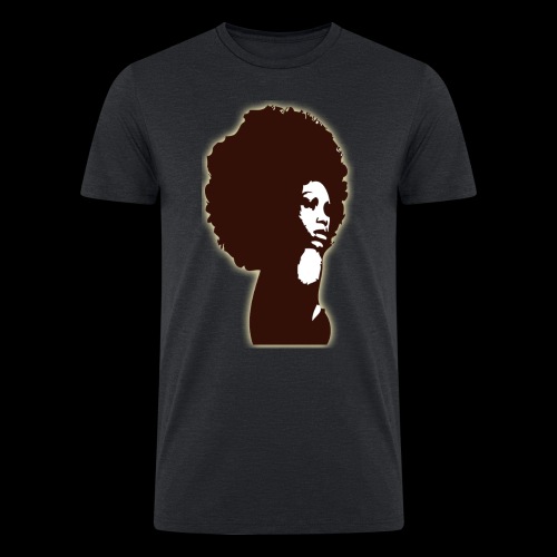 Brown Afro - Men’s Tri-Blend Organic T-Shirt
