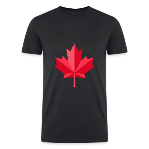 Canadian red maple leaf - Men’s Tri-Blend Organic T-Shirt