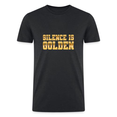 Silence is Golden - Men’s Tri-Blend Organic T-Shirt