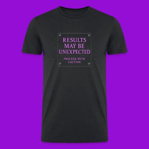 Results - Neon Purple - Men’s Tri-Blend Organic T-Shirt