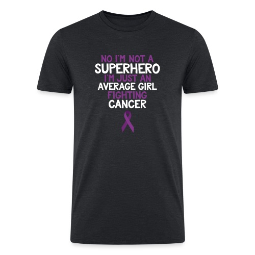 Cancer Fighter Superhero Girl - Men’s Tri-Blend Organic T-Shirt