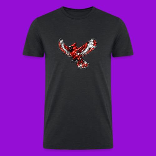 Cardinal in Flight - Men’s Tri-Blend Organic T-Shirt