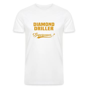 Diamond Driller - Men’s Tri-Blend Organic T-Shirt - heather black - Front