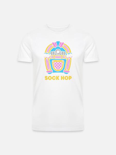 Jukebox 50s Sock Hop - Men’s Tri-Blend Organic T-Shirt -