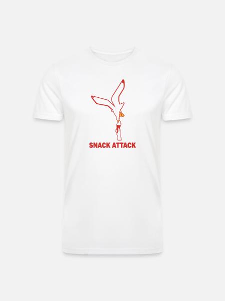 Snack Attack Seagull Ice Cream - Men’s Tri-Blend Organic T-Shirt -