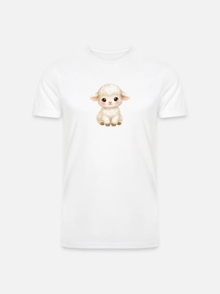 Pastel Lamb - Men’s Tri-Blend Organic T-Shirt -
