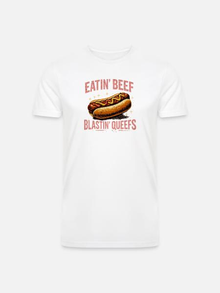 Hotdog_Eatin_Beef_Blastin_Queefs - Men’s Tri-Blend Organic T-Shirt -