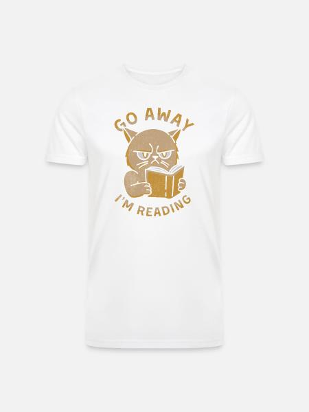 Go Away I'm Reading - Men’s Tri-Blend Organic T-Shirt -