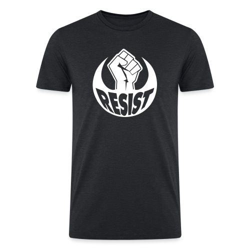 Resist power fist - Men’s Tri-Blend Organic T-Shirt
