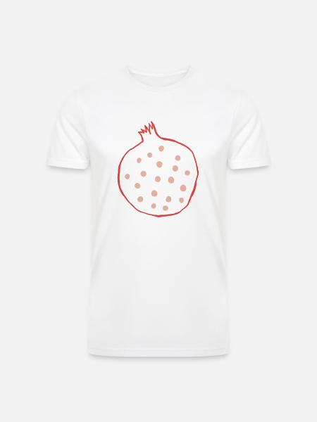 Pomegranate And Seeds - Men’s Tri-Blend Organic T-Shirt - 