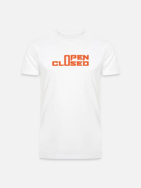 OPEN CLOSED - Men’s Tri-Blend Organic T-Shirt -