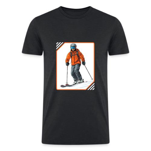 Skiing Thrill Ride - Men’s Tri-Blend Organic T-Shirt