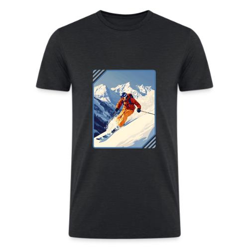 Mountain Skiing Vibes - Men’s Tri-Blend Organic T-Shirt