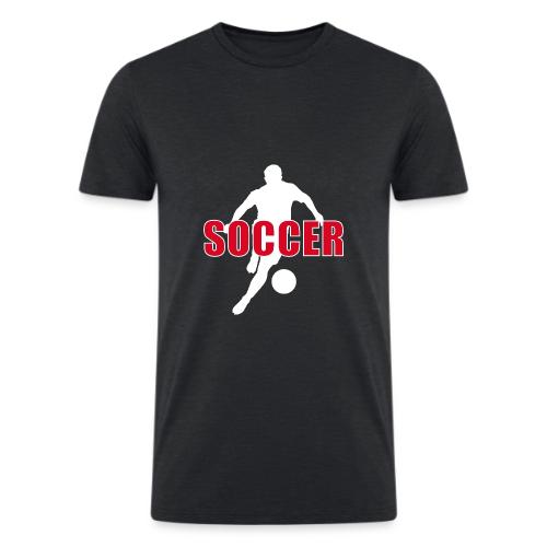 Power Kick Soccer - Men’s Tri-Blend Organic T-Shirt