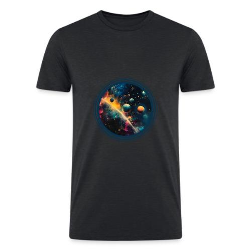 Painted Planetscape - Men’s Tri-Blend Organic T-Shirt