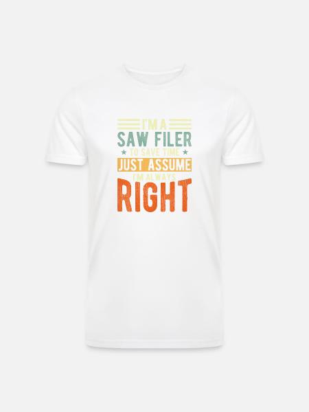 Saw Filer - Men’s Tri-Blend Organic T-Shirt -