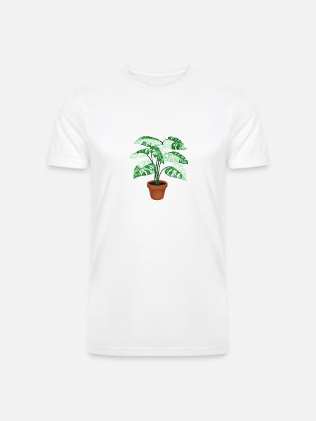 Variegated Monstera - Men’s Tri-Blend Organic T-Shirt -