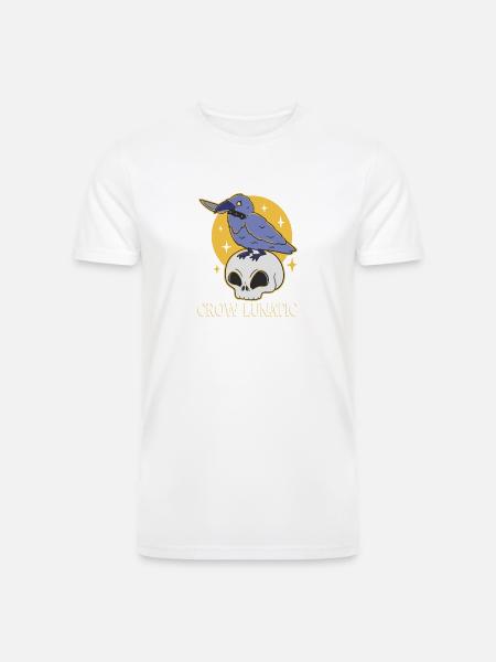 CROW / RAVENS: Raven Lunatic - Men’s Tri-Blend Organic T-Shirt -