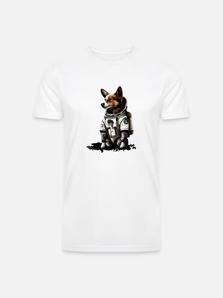 Dog Astronauts Suit - Men’s Tri-Blend Organic T-Shirt -