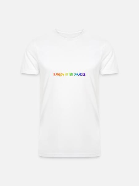 rainbow kitten surprise - Men’s Tri-Blend Organic T-Shirt -