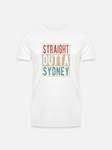 Straight outta Sydney - Men’s Tri-Blend Organic T-Shirt -