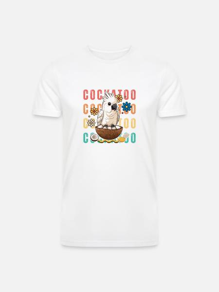 cockatoo and coconut - Men’s Tri-Blend Organic T-Shirt -