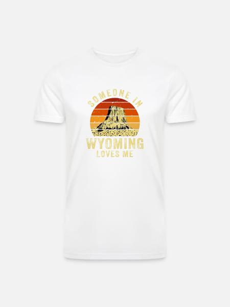 Someone In Wyoming Loves Me - Men’s Tri-Blend Organic T-Shirt - 