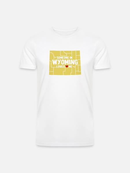 Someone In Wyoming Loves Me - Men’s Tri-Blend Organic T-Shirt - 