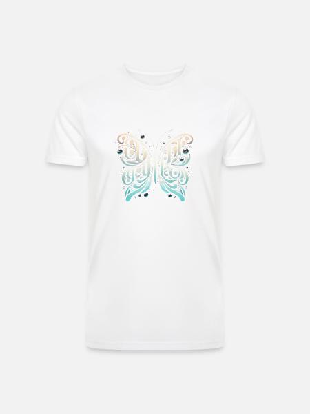 Flowing Elegance - Men’s Tri-Blend Organic T-Shirt -