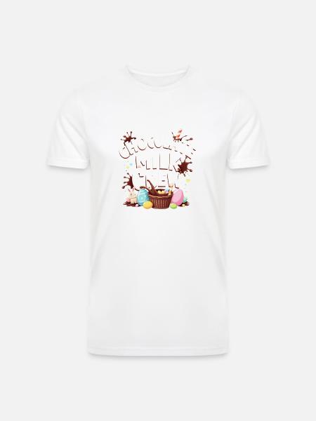 CHOCOLATE MILK CREW - Men’s Tri-Blend Organic T-Shirt -